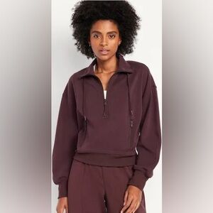 Old Navy Burgundy Half-Zip Pullover